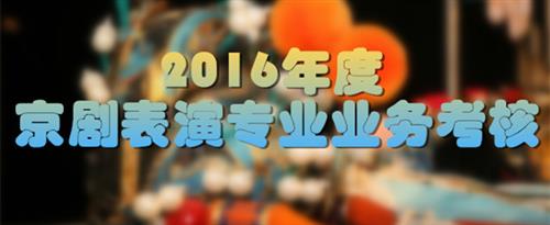 大鸡巴热逼逼国家京剧院2016年度京剧表演专业业务考...